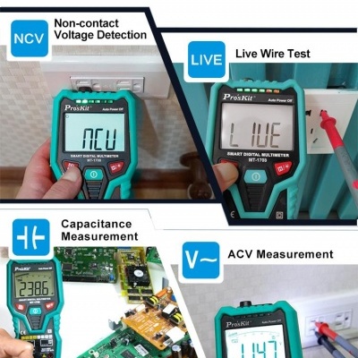 Multímetro Digital 3 5/6 Dígitos True Rms PROSKIT  MT-1708