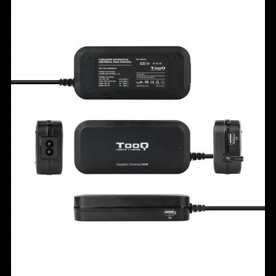 Alimentador Ac/Dc UNIVERSAL AUTOMATICO 90W 12V-20VDC + 2 USB TOOQ TQLC-90BS02AT