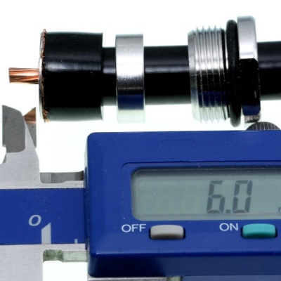 Conector Tipo N  Fêmea Cabo RG-213/H-2000/AIRCOM-P/LMR400 (Gold Contact) Ref UT-23 TA /N-23 TA Made in Germany