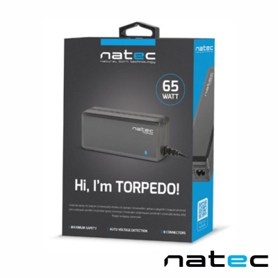 Alimentador Ac/Dc  Universal SWITCHING 18.5-20V 65W 8 FICHAS NATEC  NZU-0990
