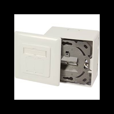 Tomada de Superfície  Rede  2xRJ45  CAT6 UTP  Logilink NP0006