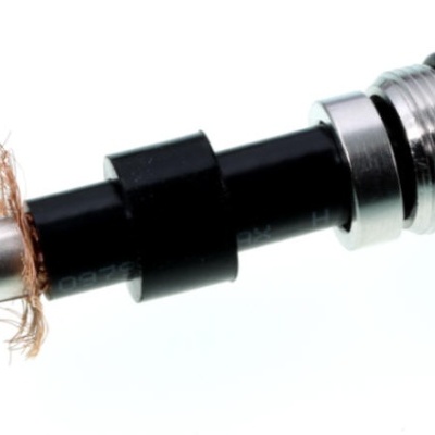 Conector Tipo N  Fêmea Cabo RG-213/H-2000/AIRCOM-P/LMR400 (Gold Contact) Ref UT-23 TA /N-23 TA Made in Germany