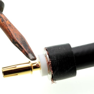 Conector Tipo UHF PL-259  Fêmea  PL-23-TG  Made in Germany