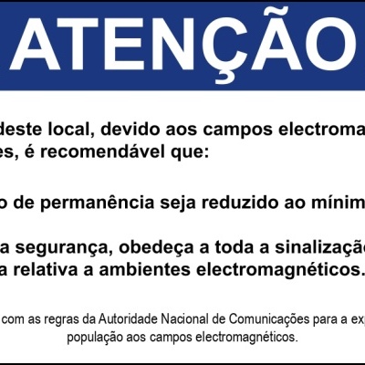 Sinalética Para Antenas GSM/LTE/FM - KIT 6 Placas