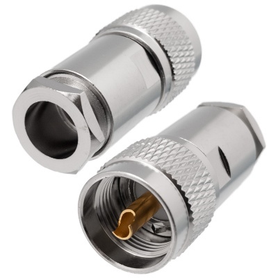 Conector Macho  PL 259  SPECIAL-6  cabo RG-58  | Rg-213, RF-400, LMR400,Aircom (Soldar/Bucim)