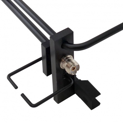 Antena Base Alumínio D Original Dual Banda Mini yagi loop V/UHF Negra - 144 | 430mhz