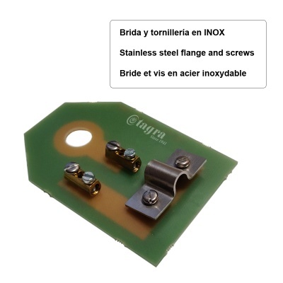 Antenas Base HF Vertical Fibra Multibando Tagra HF-600 1.4-30 Mhz 600W 6 m en 2 tramos