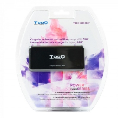 Alimentador Ac/Dc UNIVERSAL AUTOMATICO 65W 18,5V-20V + 1 USB TooQ TQLC-65BS02AT