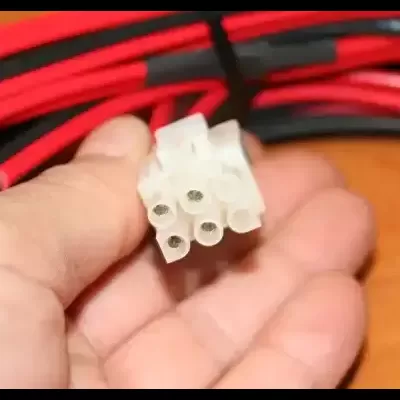 Cabo de Alimentação SIRIO/KOMUNICA PC-60/IW2000 3 Mts - Com Fusível Auto + 6P Conector M 13.8V/24V DC