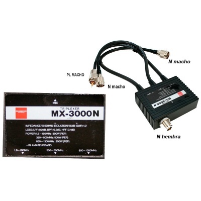 Triplexer Diamond  MX-3000 | MX-3000N | MX-3300MN  1xN(f)x2PL(m)x1N(m)