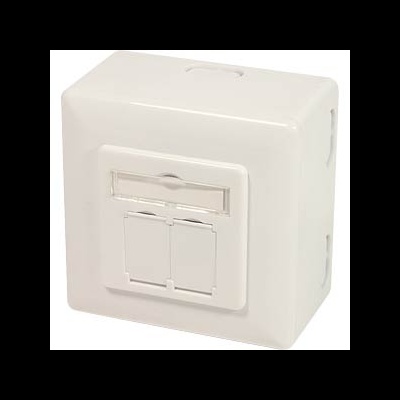 Tomada de Superfície  Rede  2xRJ45  CAT6 UTP  Logilink NP0006