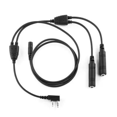 Adaptador de Capacete de Aviação PJ055-PTT para Walkies conexión tipo «K» con PTT