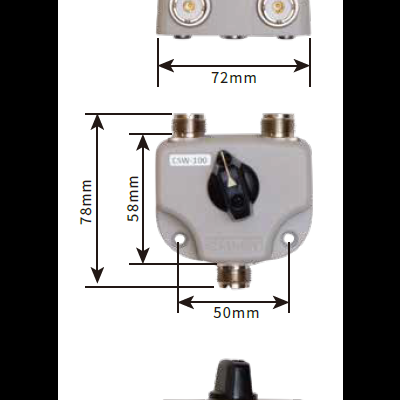 Comutador Antena Coaxial COMET CSW-100 PL