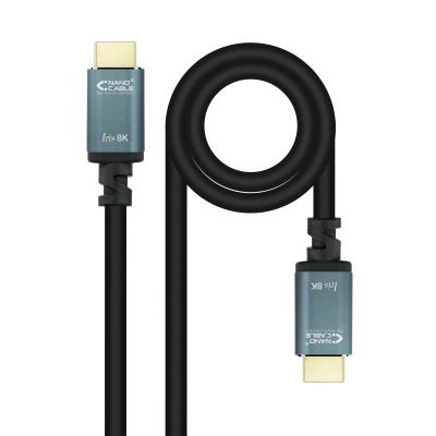 Cabo NANOCABLE 0,5m HDMI 2.1 IRIS 8K@60Hz/120Hz + Switch HDMI