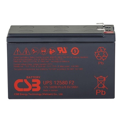 Bateria Chumbo AGM 12V 7.2AH  CSB GP1272F2 e CSB UPS12580 F2
