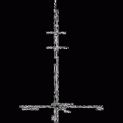 Antenas Base HF Vertical  Multibanda DIAMOND CP6SR - 6-10-15-20-40-80 mts.