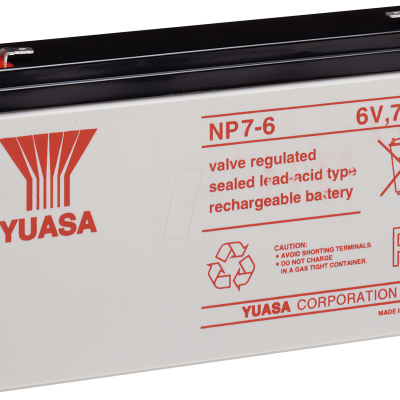 Bateria Chumbo AGM  Marca YUASA  Seri  Standard 6V