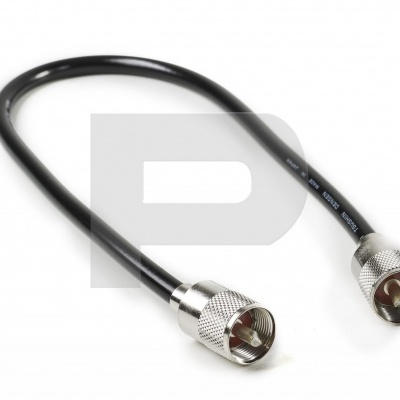 Cabo Coaxial Pré Montado  AirCell 7 DIAMOND 5D05M  2xPl-259 (UHF) - 50Cm