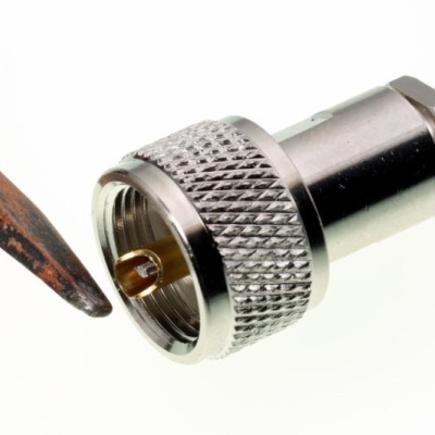 Conector Tipo UHF PL-259  Macho UG-UHF-SPECIAL-6 Cabo H-155, LMR-195, RG-58  Cabo 5 e 5.4mm kUSCH 36606