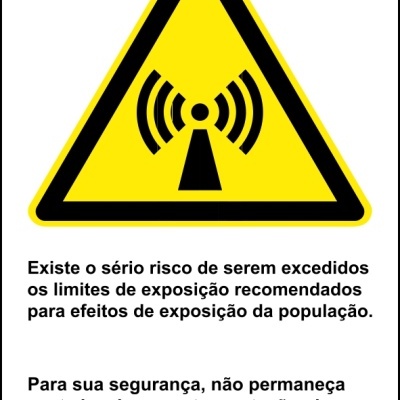 Sinalética Para Antenas GSM/LTE/FM - KIT 6 Placas