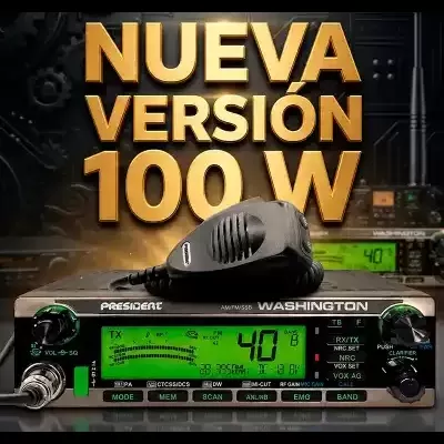 Rádio 10M e 12M  President   WASHINGTON - AM/FM/SSB  100W
