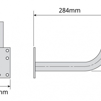 Suporte Tipo L  Ref 7393  300X200MM