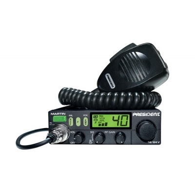 Rádio  CB 27Mhz/11M  President  MARTIN ASC- AM/FM - Multinormas