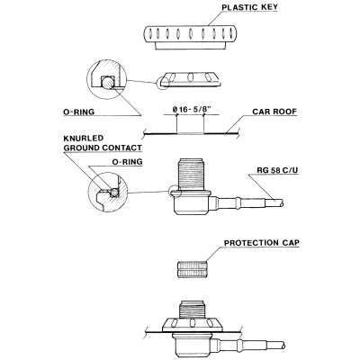 Cabo Coaxial Pré Montado 4m RG-58 SIRIO 1XSO239 (500Mhz) Ref SG-AC/U