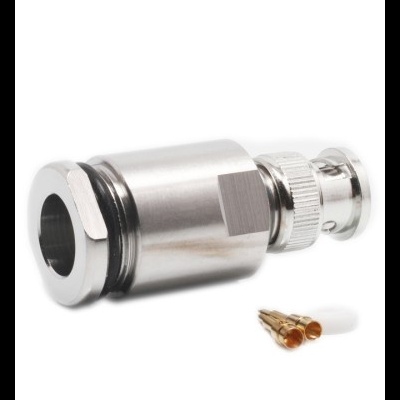 Conector Macho  BNC  RG-213, RF-400, LMR400,Aircom (Soldar/Bucim) KUSCH
