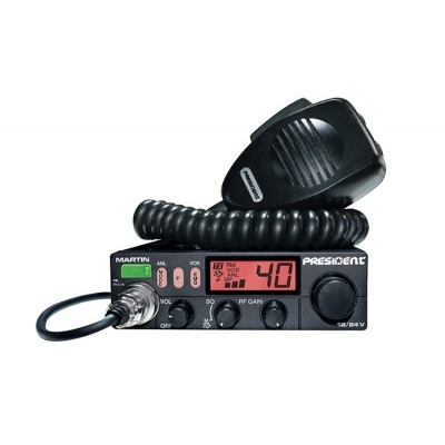 Rádio  CB 27Mhz/11M  President  MARTIN ASC- AM/FM - Multinormas