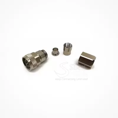 Conector  Macho Tipo N MACHO  cabo LMR-400 - 10.3mm | Sem Soldar