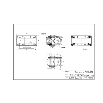 Suporte Metálico de Antena Tagra  SVH-200