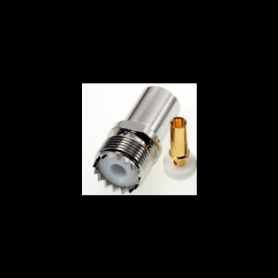 Conector  PL 259 UHF   Fêmea Cabo  RG-58 Teflon Kusch 36220