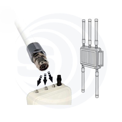 Antena omnidirecional compacta SCO-2451 WiF-2.4GHz, WiFi-5GHz