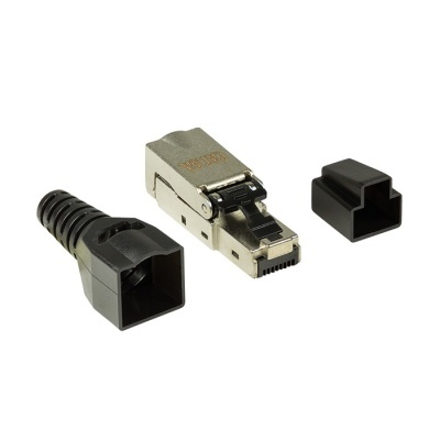 Ficha de Rede RJ45 STP CAT6A  fio 26AWG...22AWG  Logilink Certificada 0044