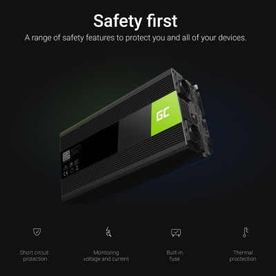 Inversores DC/AC Onda Sinusoidal - 12Vdc/24Vdc to 230Vac 150w/2000w  C/USB