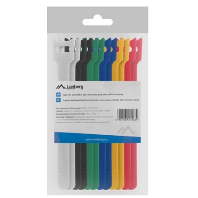 Abraçadeiras Velcro 12MMX15CM Kit 12 x Unidades IN LB26