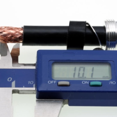 Conector Tipo N  Macho Cabo LMR-400 / RG-213 - Ref N-AIR  2  Pinos Made in Germany (Corpo Robusto)