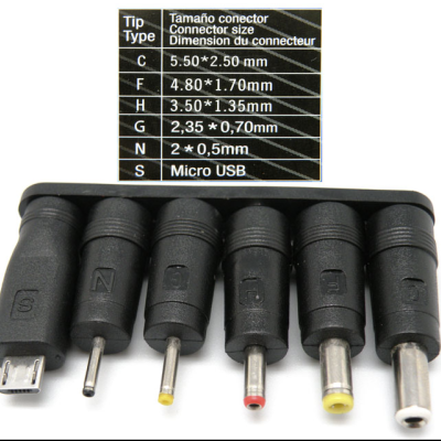 Alimentador Ac/Dc  Regulável 24W 9-24V. 1000mA EL0116