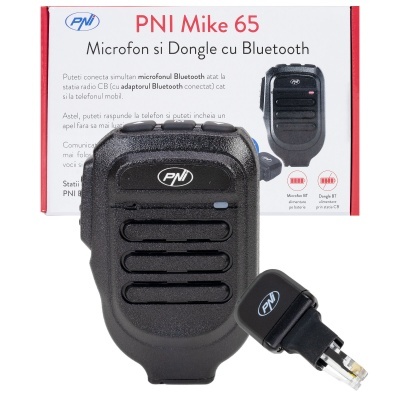 Microfone Rádio CB  Eletrete  PNI MIKE 65 MICROFONE BLUETOOTH COM ADAPTADOR RJ-45