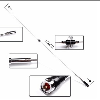 Antena Monobanda  Móvel VHF DIAMOND DP-CL2E