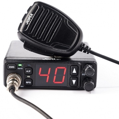 Rádio CB 27Mhz 11m  JOPIX AP-07 - AM/FM  Multinormas C/Antena Base Magnética
