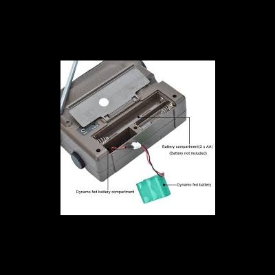 Receptor Tecsun GR-88P AM/FM/SW Com Dínamo