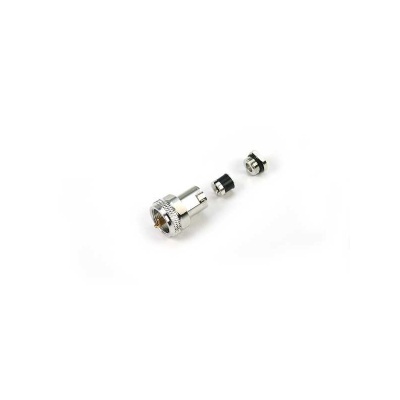 Conector  Macho PL-259 MACHO MESSI & PAOLON - Cabo RG-58   (Soldar/Torção) HQ 5.0mm