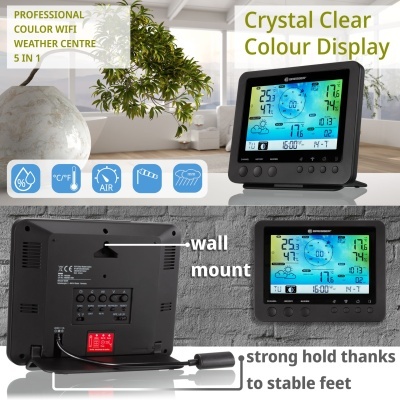 Estação Meteorológica Bresser 5 em 1 Preta CMCOLOR