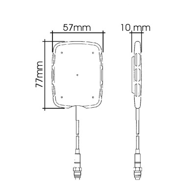 Antena omnidirecional compacta IN-GALSS LTE & WLAN