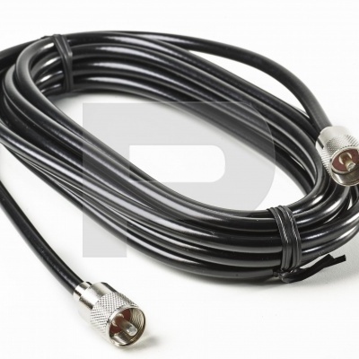 Cabo Coaxial  Pré Montado 5m Aircell 7  DIAMOND 5D5M  2xPl-259 (UHF)