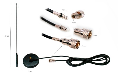 Antena Móvel Dual Banda 144/430Mhz  NAGOYA S-76P | S-45P | S-80P | UT-72 SMA | UT-308UV SMA, SP-80P