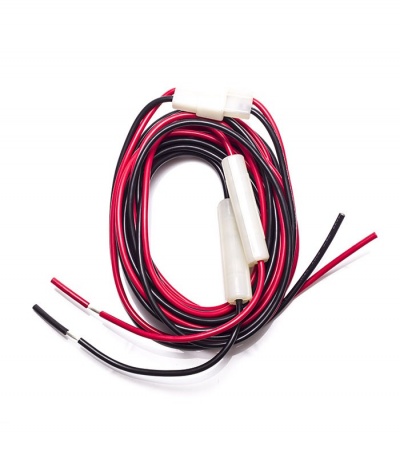 Cabo de alimentação 2Mts DP-01 - Com fusível + Conector M/F 13.8V/24V DC