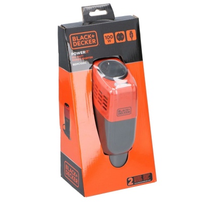 Inversor Onda Trapezoidal  DC/AC - 12Vdc to 230Vac  100W BLACK DECKER BDPC100C